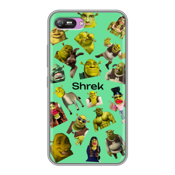 Силиконовый чехол на Itel A25 с принтом Шрек Shrek