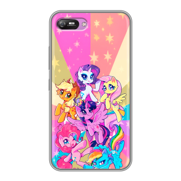 Силиконовый чехол на Itel A25 с принтом My little pony Дружба чудо Силиконовый чехол на Itel A25 с принтом My little pony Дружба чудо