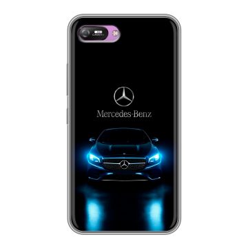 Силиконовый чехол на Itel A25 с принтом Mercedes Мерседес