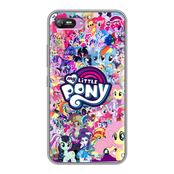 Силиконовый чехол на Itel A25 с принтом My little pony Дружба чудо Силиконовый чехол на Itel A25 с принтом My little pony Дружба чудо