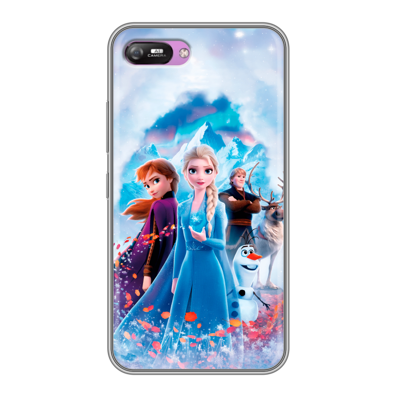 Силиконовый чехол на Itel A25 с принтом Холодное сердце Frozen Силиконовый чехол на Itel A25 с принтом Холодное сердце Frozen