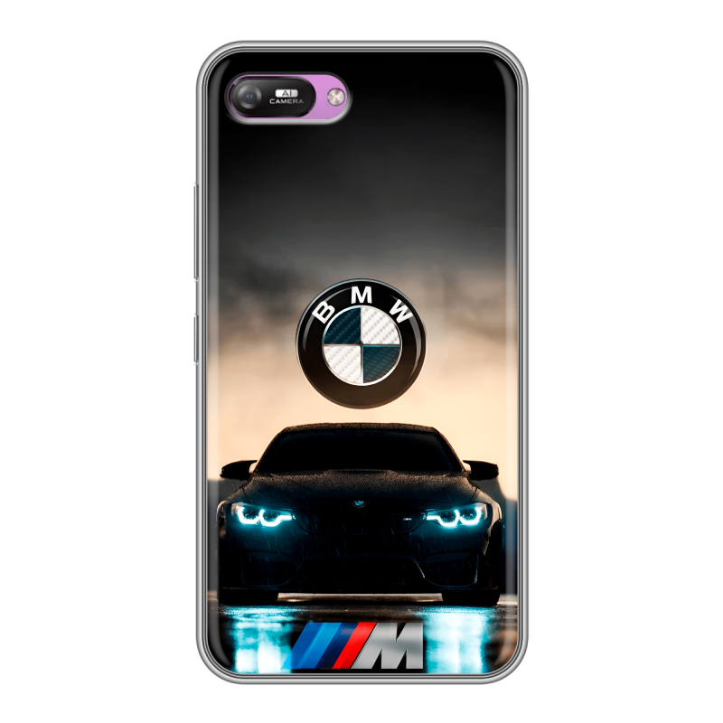 Силиконовый противоударный чехол на Itel A25 с принтом БМВ BMW Силиконовый противоударный чехол на Itel A25 с принтом БМВ BMW