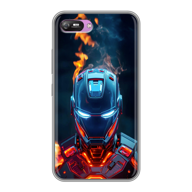 Силиконовый чехол на Itel A25 с принтом IronMan Железный человек Силиконовый чехол на Itel A25 с принтом IronMan Железный человек