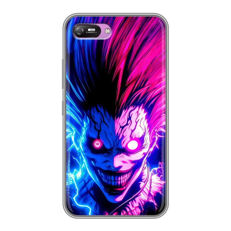 Силиконовый противоударный чехол на Itel A25 с принтом Death note Тетрадь смерти Силиконовый противоударный чехол на Itel A25 с принтом Death note Тетрадь смерти
