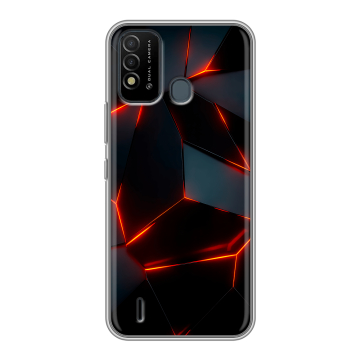 Силиконовый противоударный чехол на Itel Vision 2s с принтом Яркие абстракции Силиконовый противоударный чехол на Itel Vision 2s с принтом Яркие абстракции