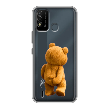 Силиконовый противоударный чехол на Itel Vision 2s с принтом Медведь Силиконовый противоударный чехол на Itel Vision 2s с принтом Медведь
