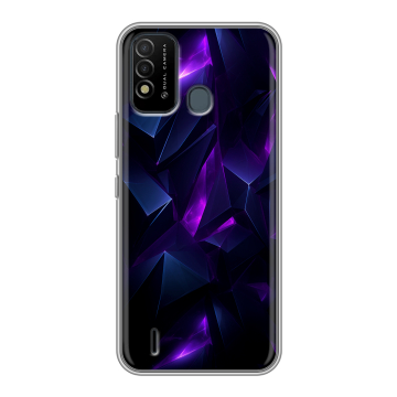 Силиконовый противоударный чехол на Itel Vision 2s с принтом Абстракиция