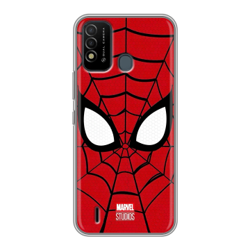 Силиконовый противоударный чехол на Itel Vision 2s с принтом человек паук spiderman Силиконовый противоударный чехол на Itel Vision 2s с принтом человек паук spiderman