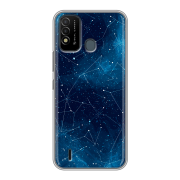 Силиконовый противоударный чехол на Itel Vision 2s с принтом Космос звезды Силиконовый противоударный чехол на Itel Vision 2s с принтом Космос звезды