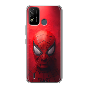 Силиконовый противоударный чехол на Itel Vision 2s с принтом Spiderman Человек паук Силиконовый противоударный чехол на Itel Vision 2s с принтом Spiderman Человек паук