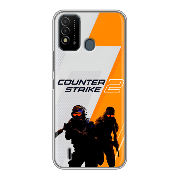Силиконовый противоударный чехол на Itel Vision 2s с принтом Counter Strike Силиконовый противоударный чехол на Itel Vision 2s с принтом Counter Strike