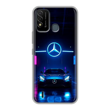Силиконовый противоударный чехол на Itel Vision 2s с принтом Mercedes Мерседес Силиконовый противоударный чехол на Itel Vision 2s с принтом Mercedes Мерседес