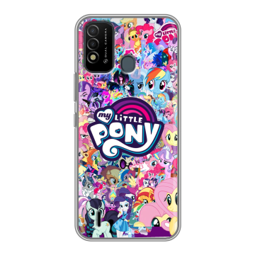 Силиконовый противоударный чехол на Itel Vision 2s с принтом My little pony Дружба чудо Силиконовый противоударный чехол на Itel Vision 2s с принтом My little pony Дружба чудо