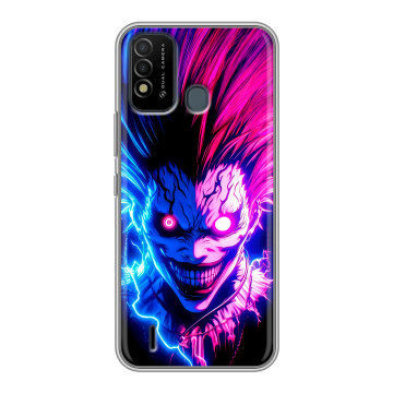 Силиконовый противоударный чехол на Itel Vision 2s с принтом Death note Тетрадь смерти Силиконовый противоударный чехол на Itel Vision 2s с принтом Death note Тетрадь смерти