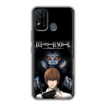 Силиконовый противоударный чехол на Itel Vision 2s с принтом Death note Тетрадь смерти Силиконовый противоударный чехол на Itel Vision 2s с принтом Death note Тетрадь смерти