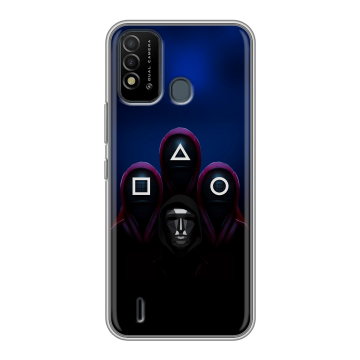 Силиконовый противоударный чехол на Itel Vision 2s с принтом Игра Кальмара Силиконовый противоударный чехол на Itel Vision 2s с принтом Игра Кальмара