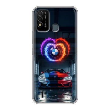 Силиконовый противоударный чехол на Itel Vision 2s с принтом BMW БМВ Силиконовый противоударный чехол на Itel Vision 2s с принтом BMW БМВ