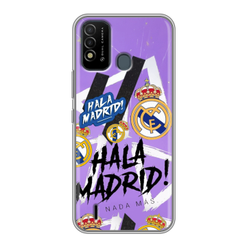 Силиконовый противоударный чехол на Itel Vision 2s с принтом Real Madrid Реал Мадрид Силиконовый противоударный чехол на Itel Vision 2s с принтом Real Madrid Реал Мадрид