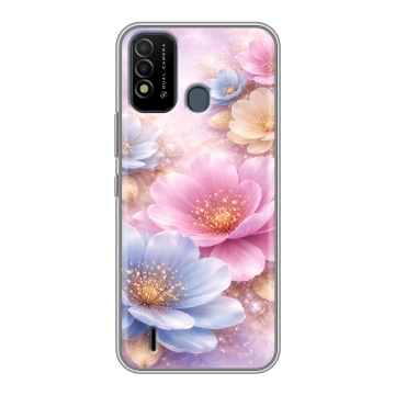 Силиконовый противоударный чехол на Itel Vision 2s с принтом женский Силиконовый противоударный чехол на Itel Vision 2s с принтом женский