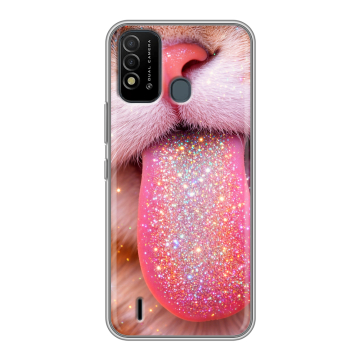Силиконовый противоударный чехол на Itel Vision 2s с принтом для девочек Силиконовый противоударный чехол на Itel Vision 2s с принтом для девочек