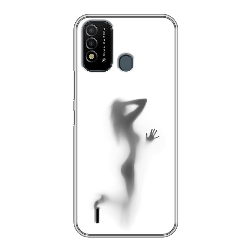 Силиконовый противоударный чехол на Itel Vision 2s с принтом Силуэт Силиконовый противоударный чехол на Itel Vision 2s с принтом Силуэт
