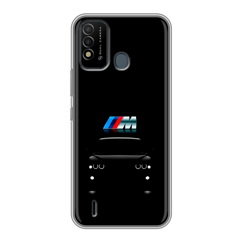 Силиконовый противоударный чехол на Itel Vision 2s с принтом БМВ BMW Силиконовый противоударный чехол на Itel Vision 2s с принтом БМВ BMW