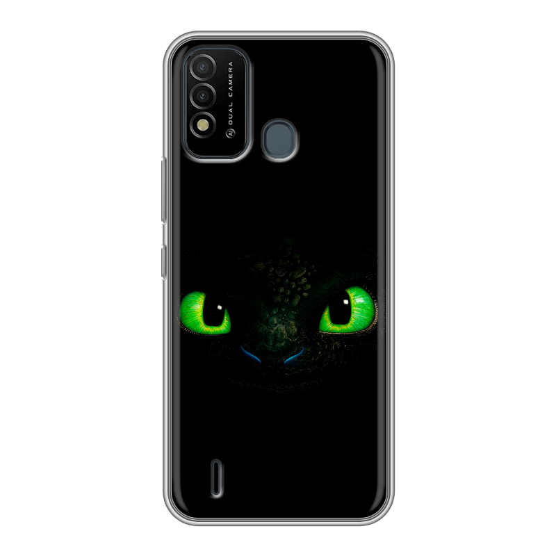 Силиконовый противоударный чехол на Itel Vision 2s с принтом Как приручить дракона Силиконовый противоударный чехол на Itel Vision 2s с принтом Как приручить дракона