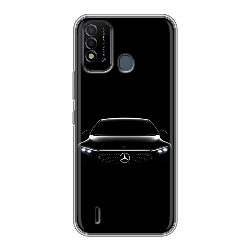 Силиконовый противоударный чехол на Itel Vision 2s с принтом Mercedes Мерседес Силиконовый противоударный чехол на Itel Vision 2s с принтом Mercedes Мерседес