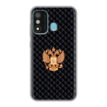 Силиконовый чехол на Itel A27 с принтом Герб России принт Силиконовый чехол на Itel A27 с принтом Герб России принт