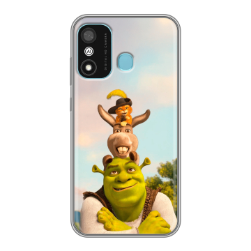 Силиконовый чехол на Itel A27 с принтом Шрек Shrek
