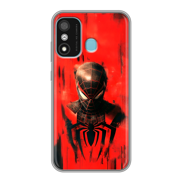 Силиконовый чехол на Itel A27 с принтом человек паук spiderman Силиконовый чехол на Itel A27 с принтом человек паук spiderman