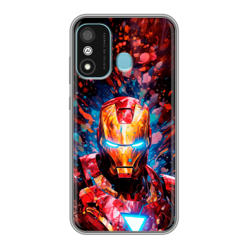 Силиконовый чехол на Itel A27 с принтом Железный человек Ironman Силиконовый чехол на Itel A27 с принтом Железный человек Ironman