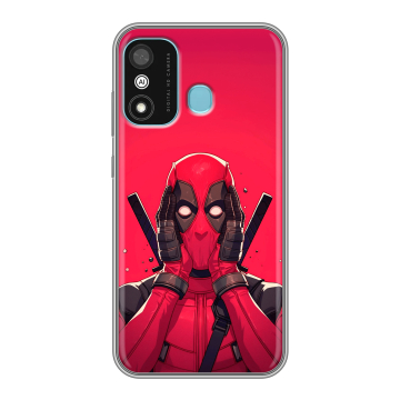 Силиконовый чехол на Itel A27 с принтом Дедпул Deadpool Силиконовый чехол на Itel A27 с принтом Дедпул Deadpool