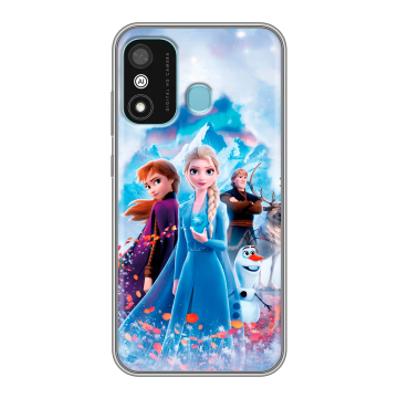 Силиконовый чехол на Itel A27 с принтом Холодное сердце Frozen Силиконовый чехол на Itel A27 с принтом Холодное сердце Frozen