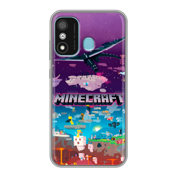 Силиконовый чехол на Itel A27 с принтом Майнкрафт Minecraft Силиконовый чехол на Itel A27 с принтом Майнкрафт Minecraft