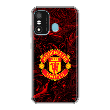Силиконовый чехол на Itel A27 с принтом Manchester United