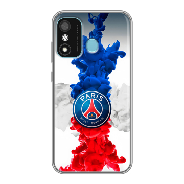Силиконовый чехол на Itel A27 с принтом PSG ПСЖ