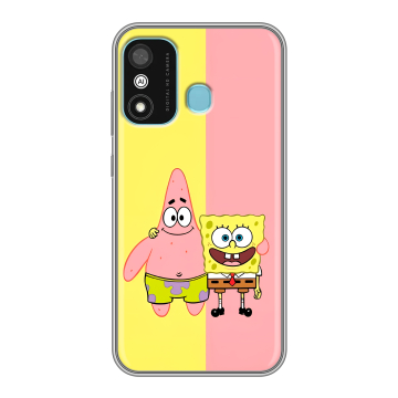Силиконовый чехол на Itel A27 с принтом Спанч боб Спанчбоб Силиконовый чехол на Itel A27 с принтом Спанч боб Спанчбоб