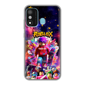 Силиконовый чехол на Itel A27 с принтом Roblox Роблокс