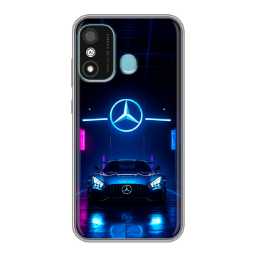 Силиконовый чехол на Itel A27 с принтом Mercedes Мерседес Силиконовый чехол на Itel A27 с принтом Mercedes Мерседес