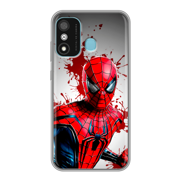 Силиконовый чехол на Itel A27 с принтом Spiderman Человек паук Силиконовый чехол на Itel A27 с принтом Spiderman Человек паук
