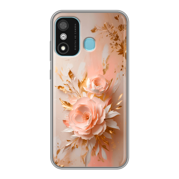 Силиконовый чехол на Itel A27 с принтом женский