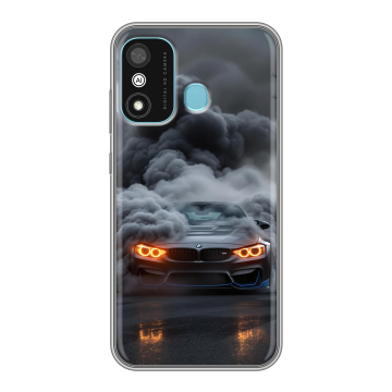 Силиконовый чехол на Itel A27 с принтом BMW БМВ