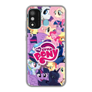 Силиконовый чехол на Itel A27 с принтом My little pony Дружба чудо