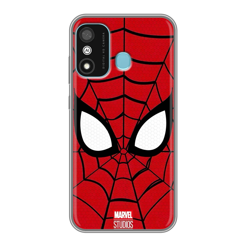 Силиконовый противоударный чехол на Itel A27 с принтом человек паук spiderman Силиконовый противоударный чехол на Itel A27 с принтом человек паук spiderman