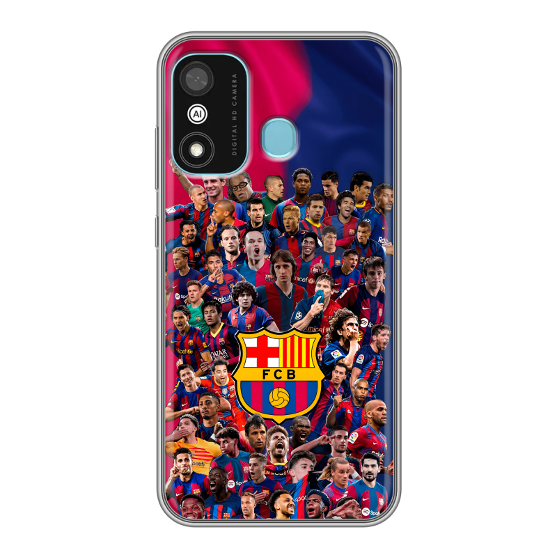 Силиконовый противоударный чехол на Itel A27 с принтом Барселона Barcelona Силиконовый противоударный чехол на Itel A27 с принтом Барселона Barcelona