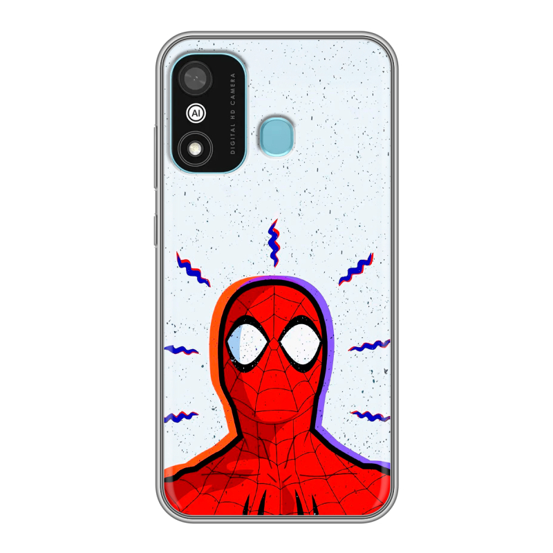 Силиконовый чехол на Itel A27 с принтом Spiderman Человек паук Силиконовый чехол на Itel A27 с принтом Spiderman Человек паук