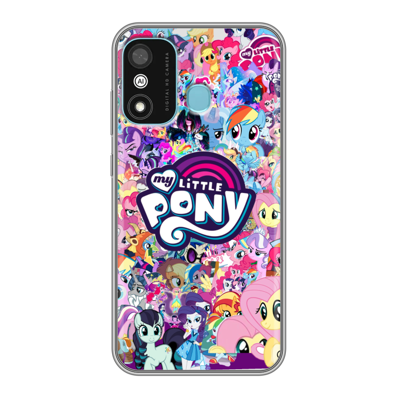 Силиконовый чехол на Itel A27 с принтом My little pony Дружба чудо Силиконовый чехол на Itel A27 с принтом My little pony Дружба чудо