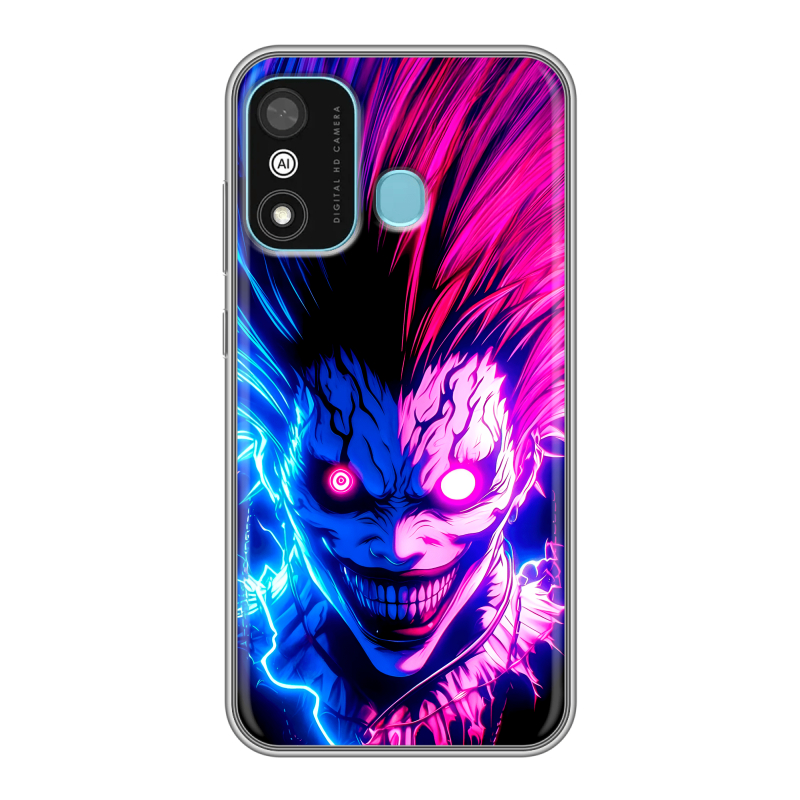 Силиконовый противоударный чехол на Itel A27 с принтом Death note Тетрадь смерти Силиконовый противоударный чехол на Itel A27 с принтом Death note Тетрадь смерти