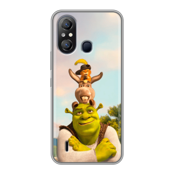 Силиконовый чехол на Itel A49 с принтом Шрек Shrek